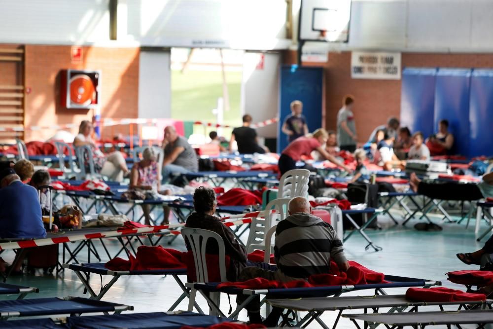 El camping de El Marjal sufre inundaciones y Cruz Roja tiene que montar otro albergue en Crevillent