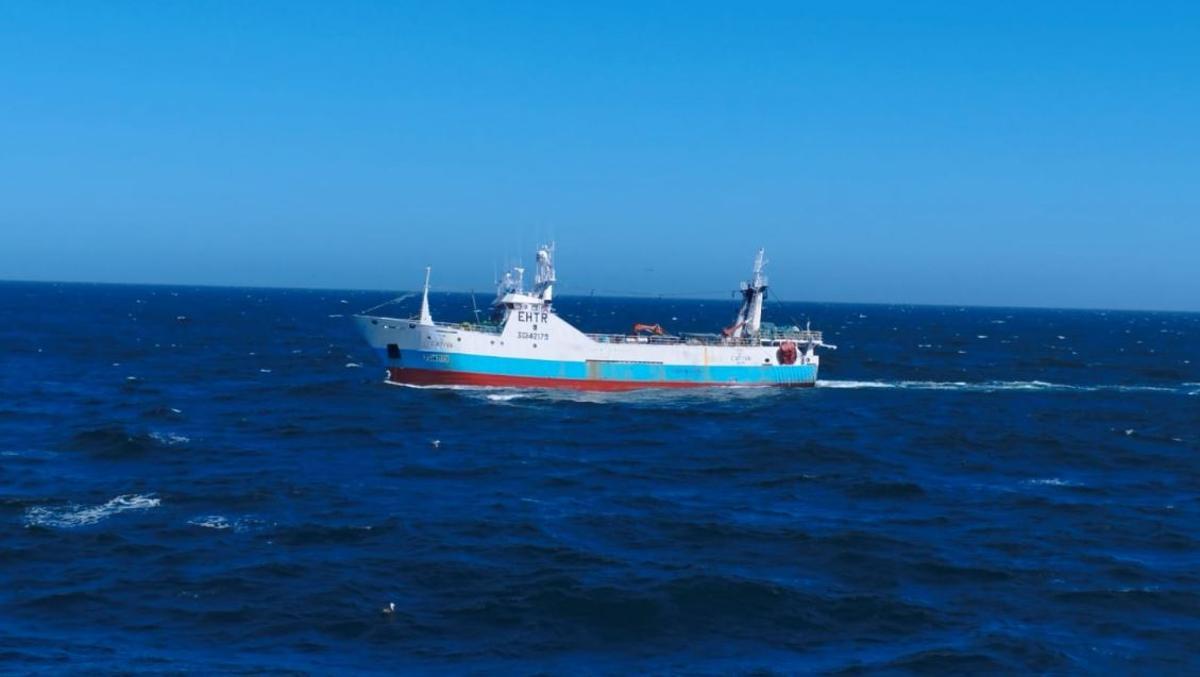 El buque gallego «Playa da Cativa».