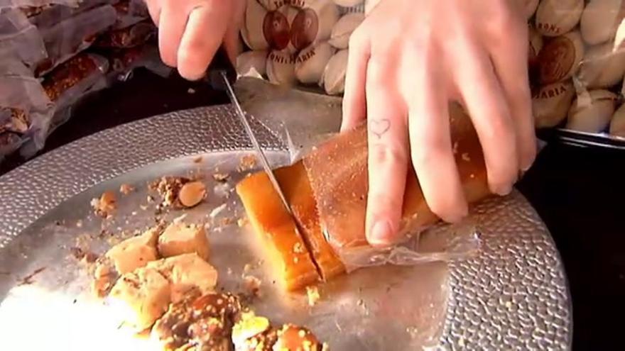 El turrón, una delicia a base de almendra propia de las próximas fiestas navideñas.