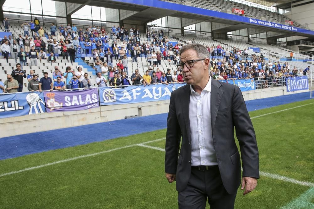Presentación de Anquela como entrenador del Oviedo