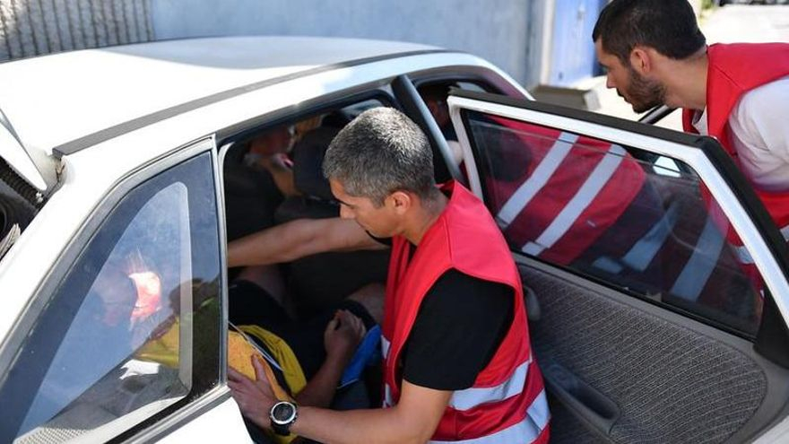 Un simulacre d’un accident de trànsit posa a prova estudiants d’UManresa