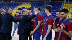 La arenga de Laporta al Barça de fútbol sala