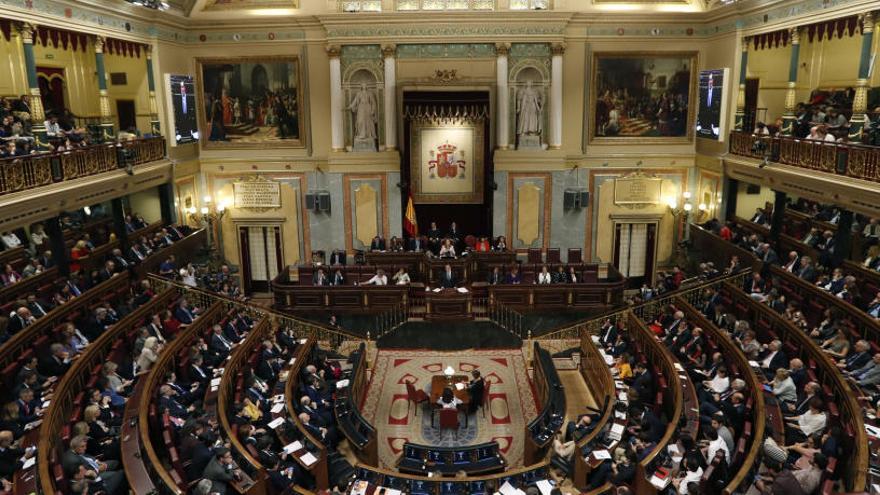 Vista del Congreso de los Diputados.