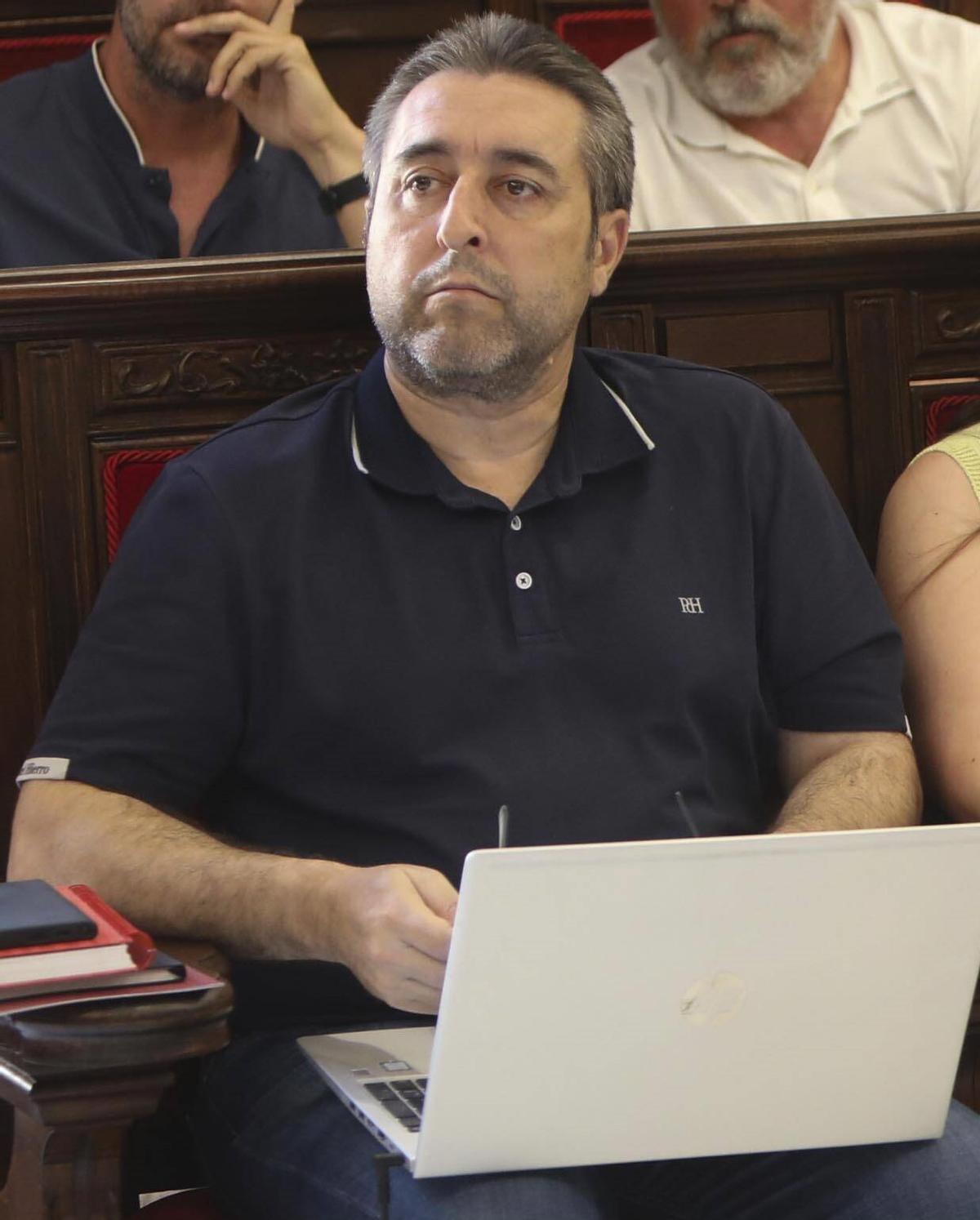 Javier Timón durante el pleno de esta semana.