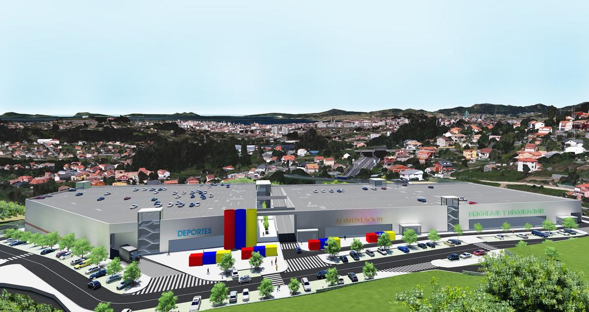 Recreación virtual del futuro parque de Recaré en Bembrive.