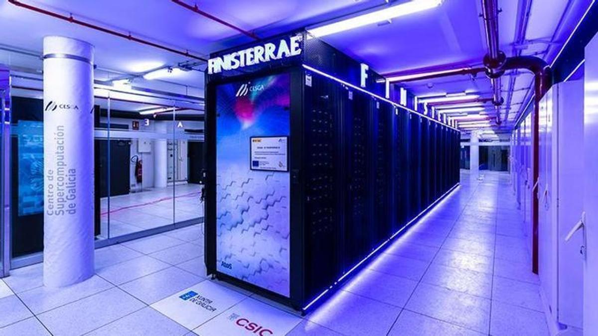 El Supercomputador Finisterrae III en las instalaciones actuales del Cesga en Santiago