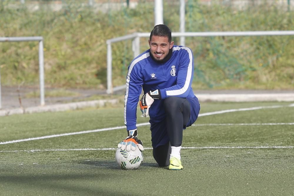 Entrenamiento del Real Avilés en Miranda