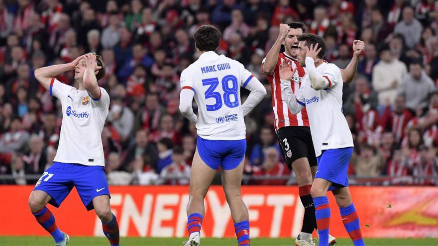 El Barça queda eliminat a la Copa davant l’Athlètic (4-2)