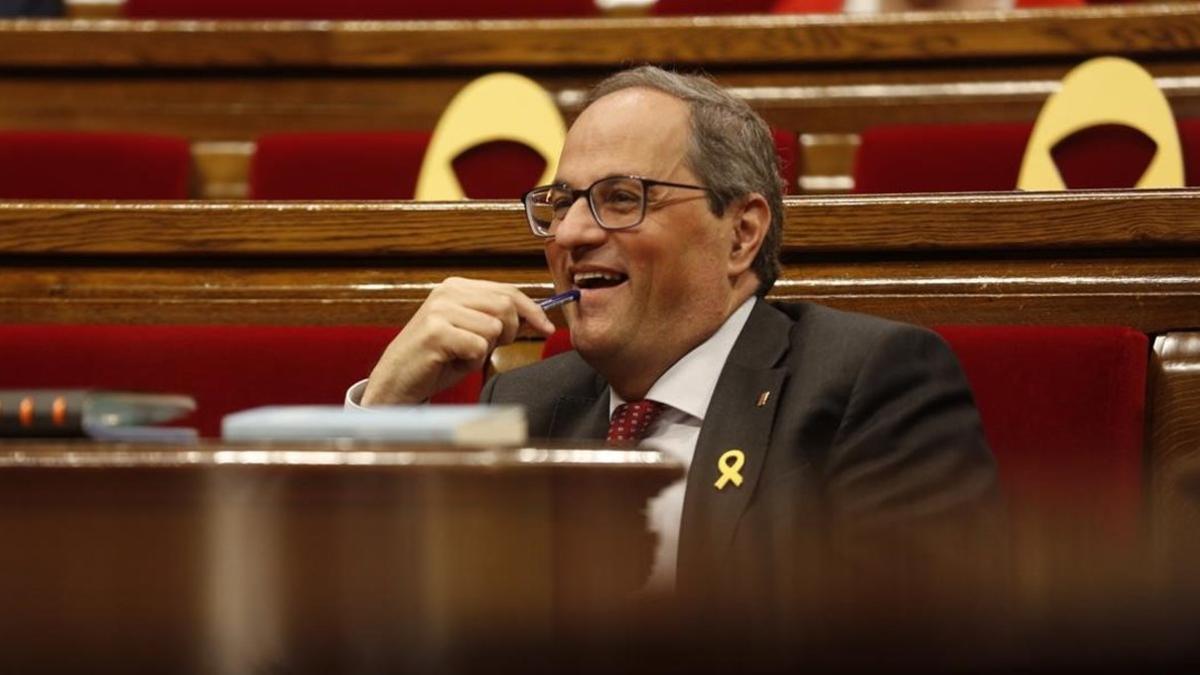 Quim Torra en el Parlament