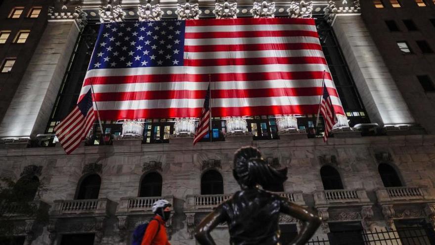 La Bolsa de Valores de Nueva York en Wall Street.