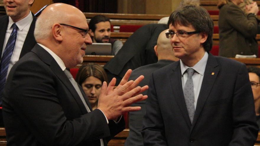 Puigdemont i Baiget en una imatge recent al Parlament