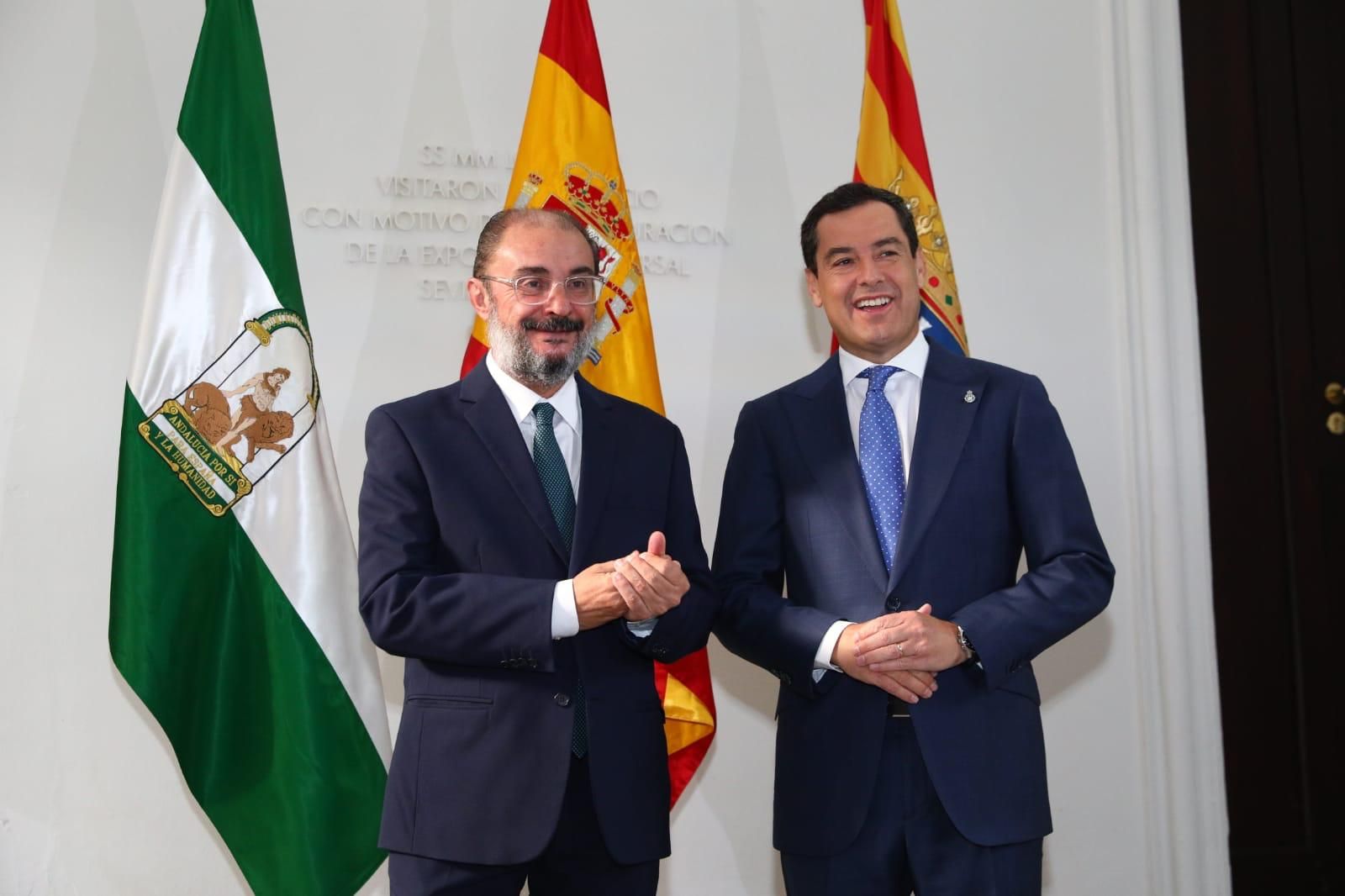 Encuentro entre Bonilla y Lambán en Sevilla