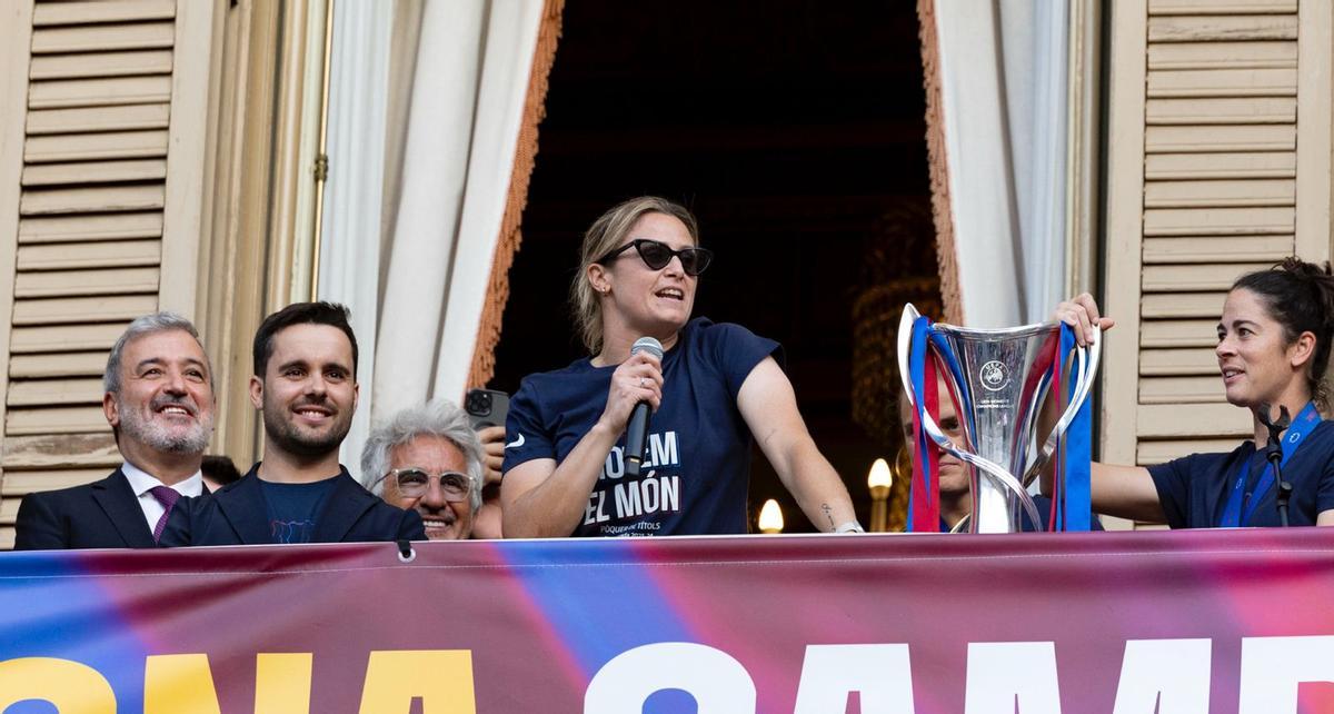 La celebración de la Champions femenina del FC Barcelona, en imágenes.