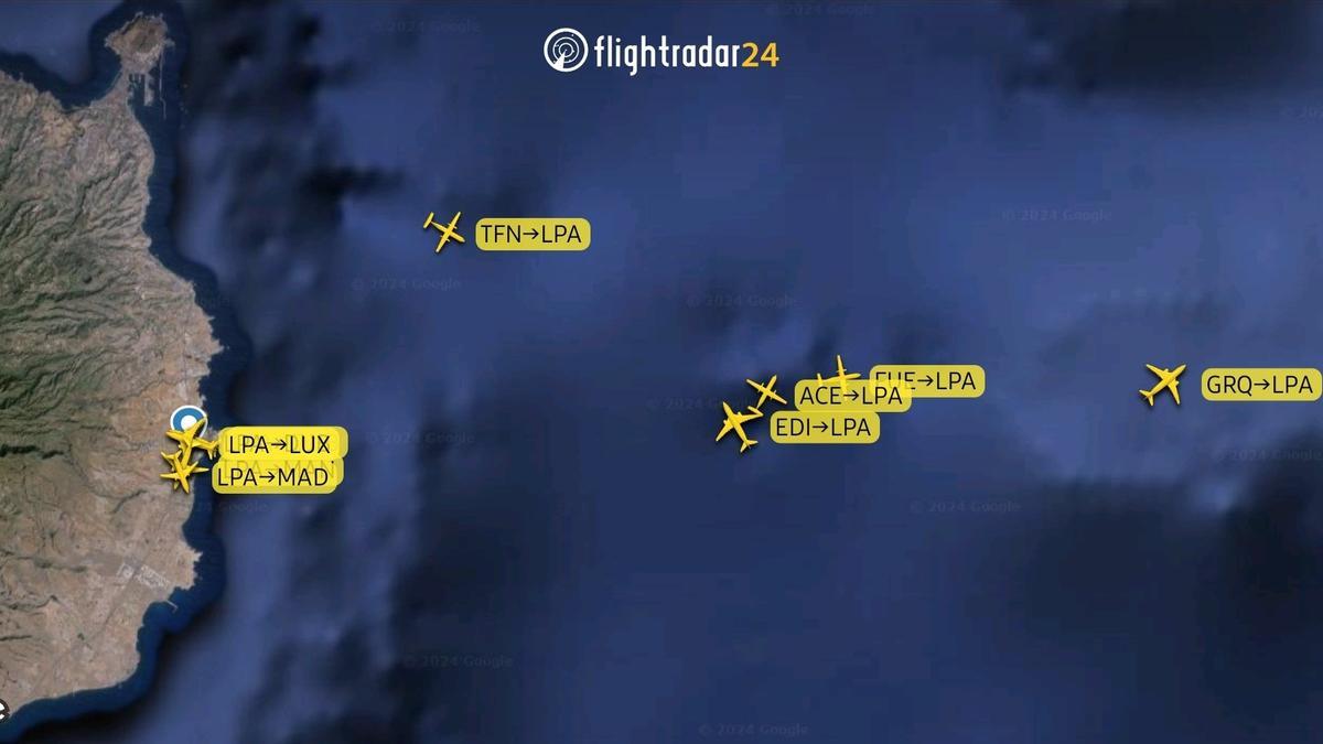 Vuelos en espera debido al dron que sobrevoló en las cercanías del aeropuerto de Gran Canaria