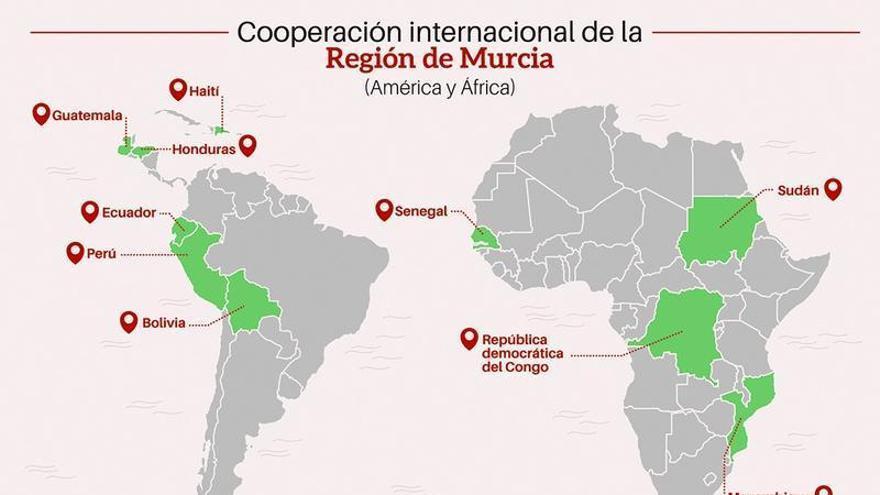 La ayuda humanitaria de la Región de Murcia se dirigirá este año a diez países de América Latina y África