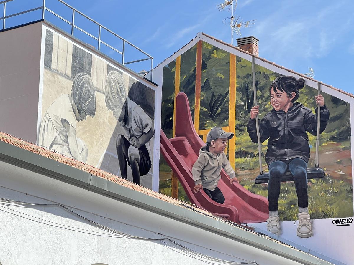 'Niños Futuro', el nuevo mural urbano de Fuenlabrada.