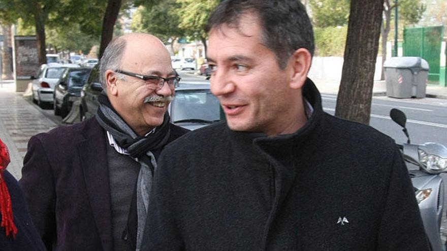 Eduardo García y el gerente, Ángel Bordes, en Los Guindos.