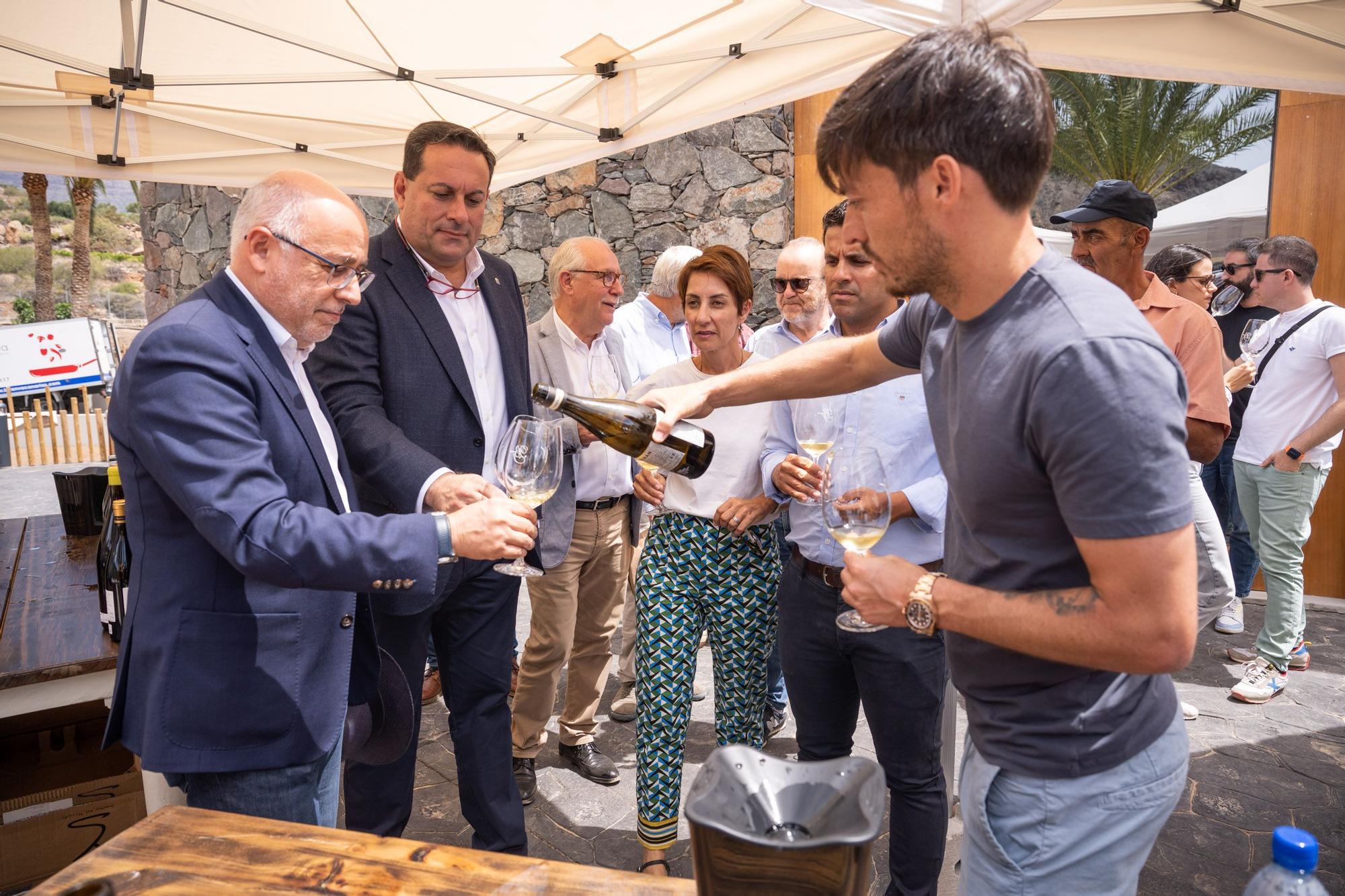 David Silva inaugura su nueva bodega en el barranco de Tirajana