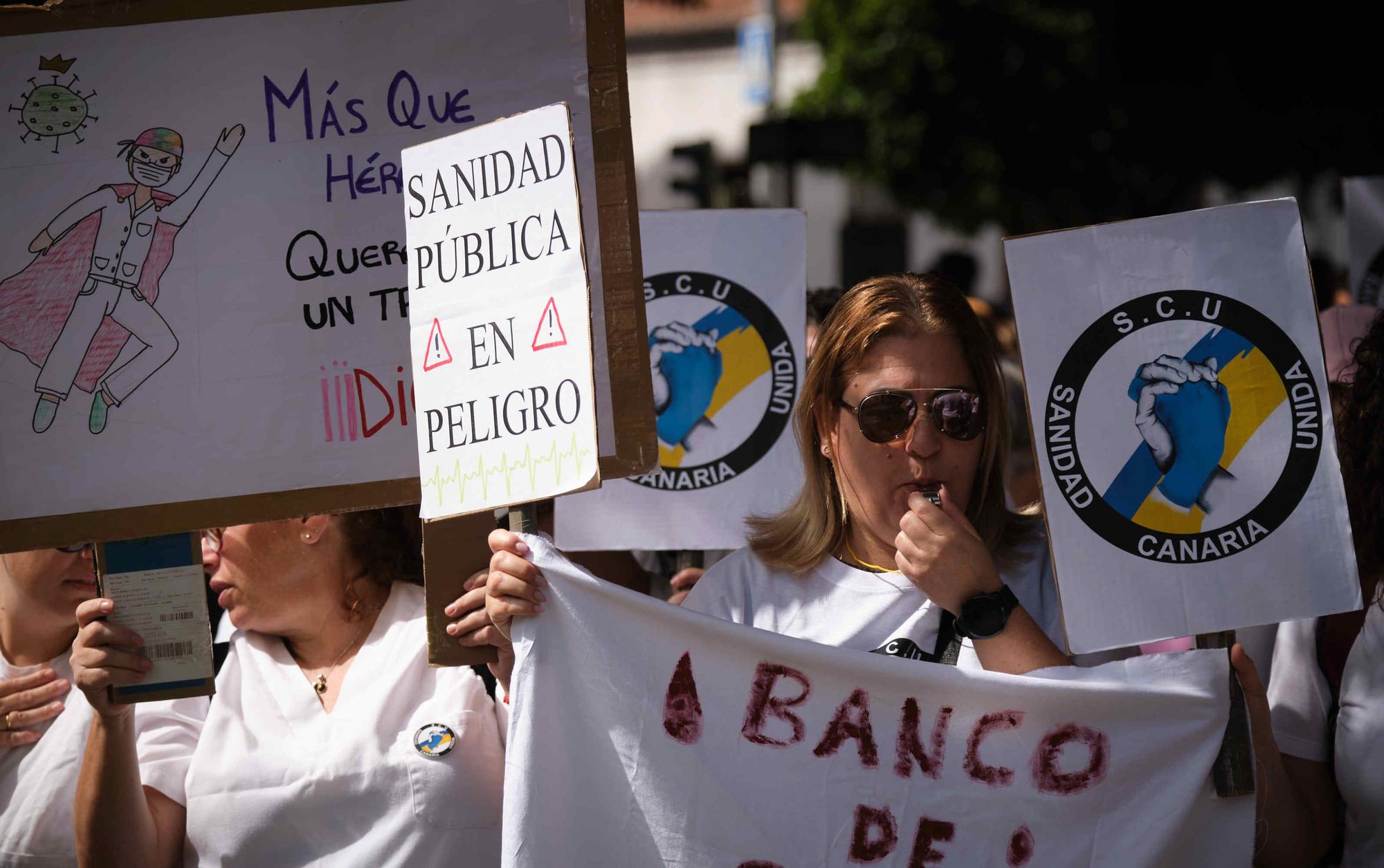 Manifestación en Tenerife por una sanidad digna