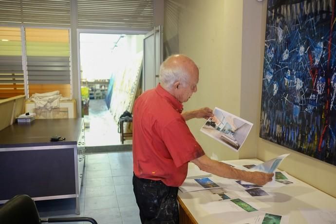 Las Palmas de Gran Canaria. El pintor Félix Juan Bordes en su estudio.  | 25/09/2019 | Fotógrafo: José Carlos Guerra