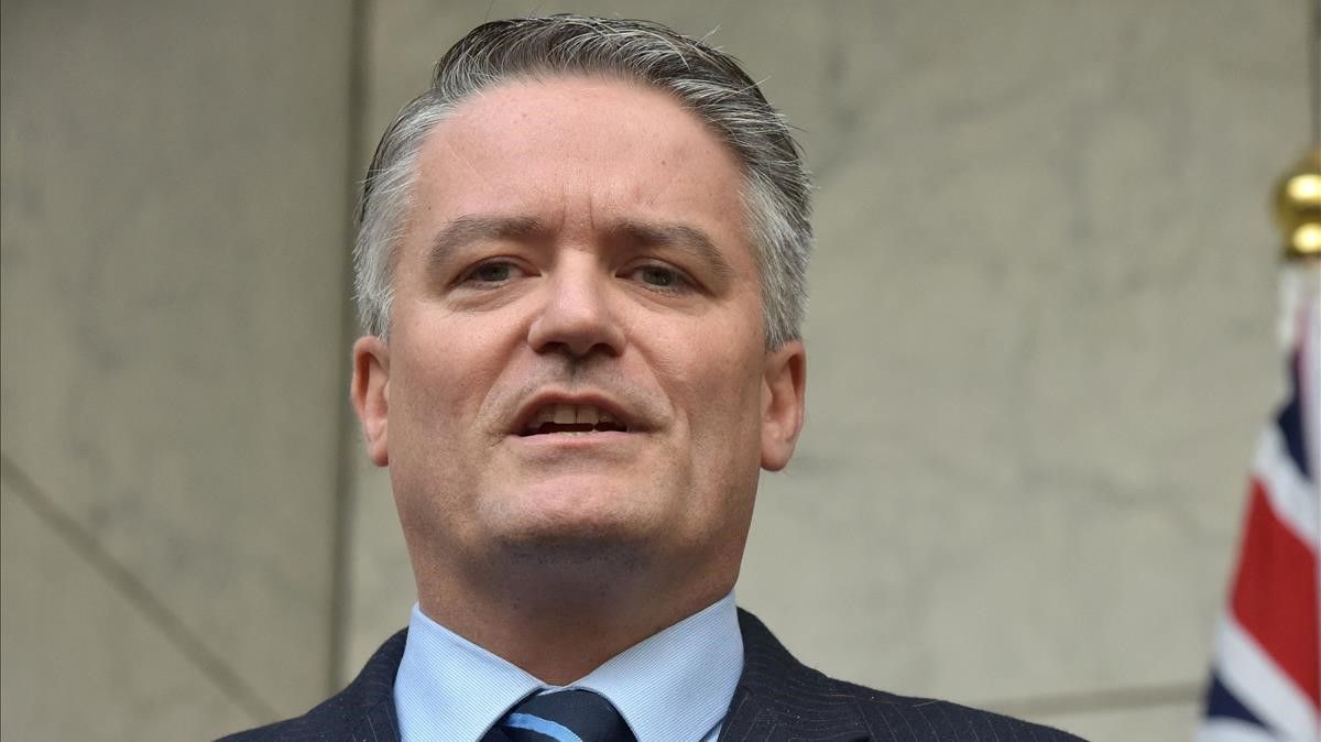 (FILES) In this file photo taken on August 22  2018 Australia s Finance Minister Mathias Cormann attends a press conference in Parliament House in Canberra  - Australia s former finance minister Mathias Cormann was named the Organisation for Economic Co-operation and Development (OECD) chief on March 12  2021 according to official sources  (Photo by MARK GRAHAM   AFP)