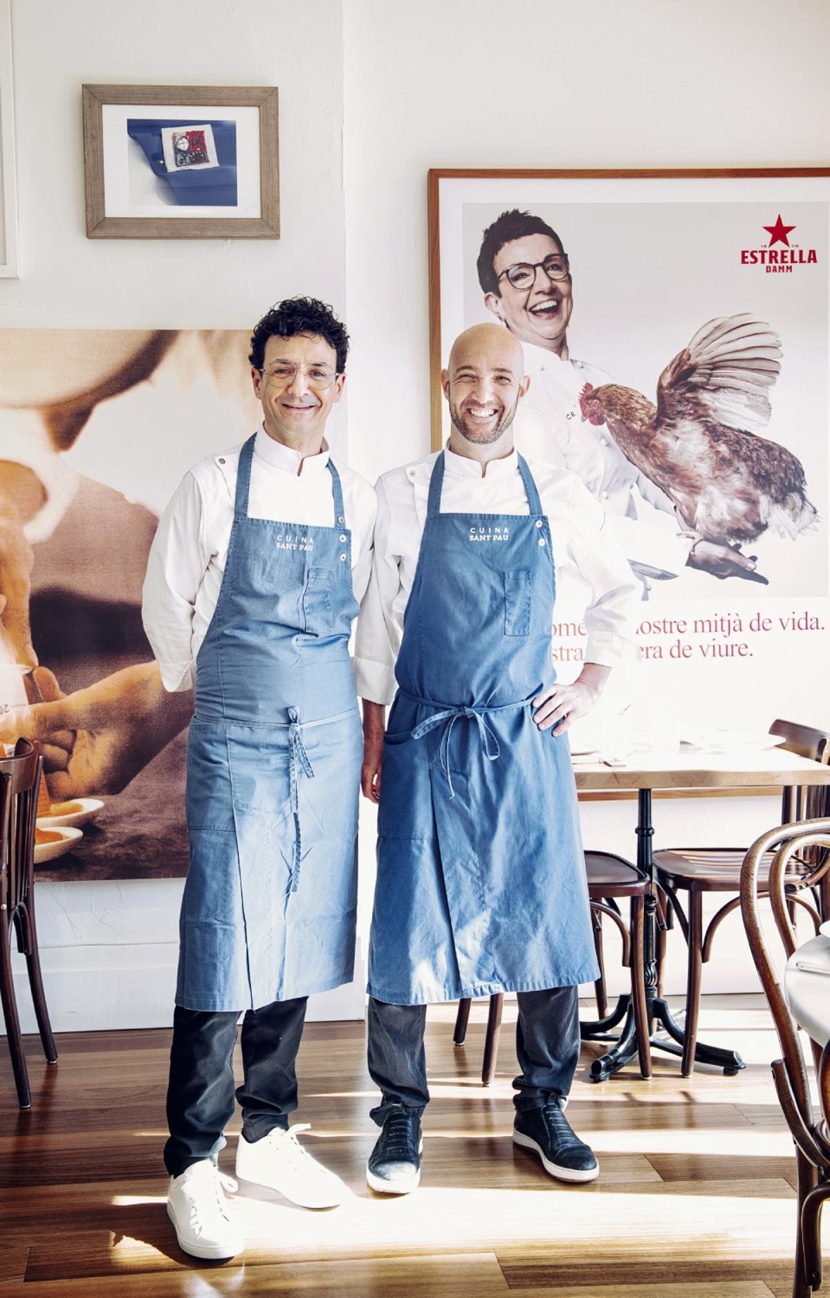 Raül Balam y Murilo Rodrigues Chefs de Cuina Sant Pau