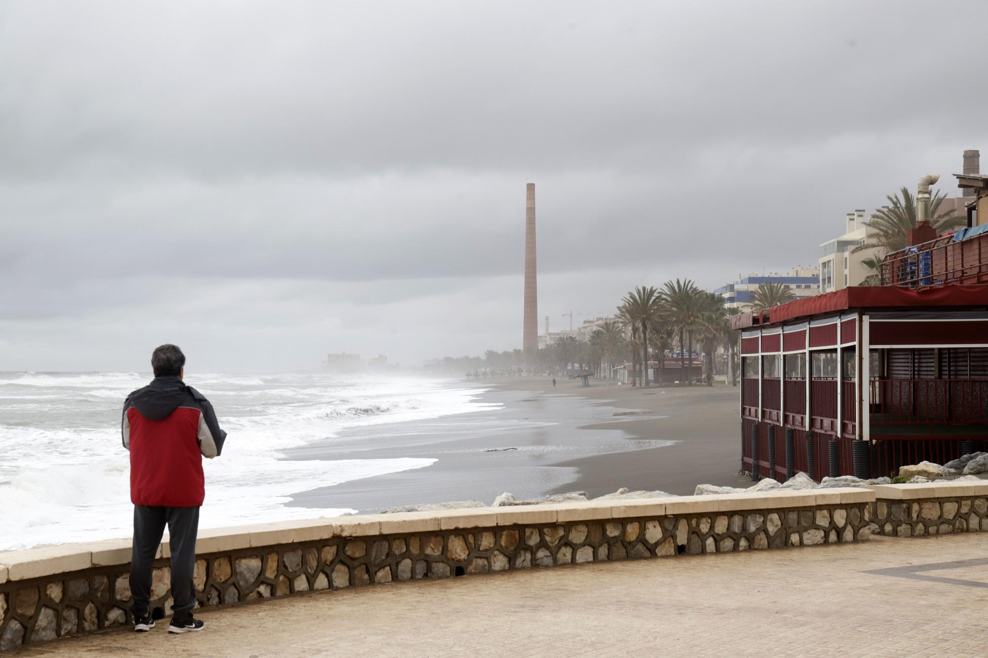 Daños por el temporal en Málaga