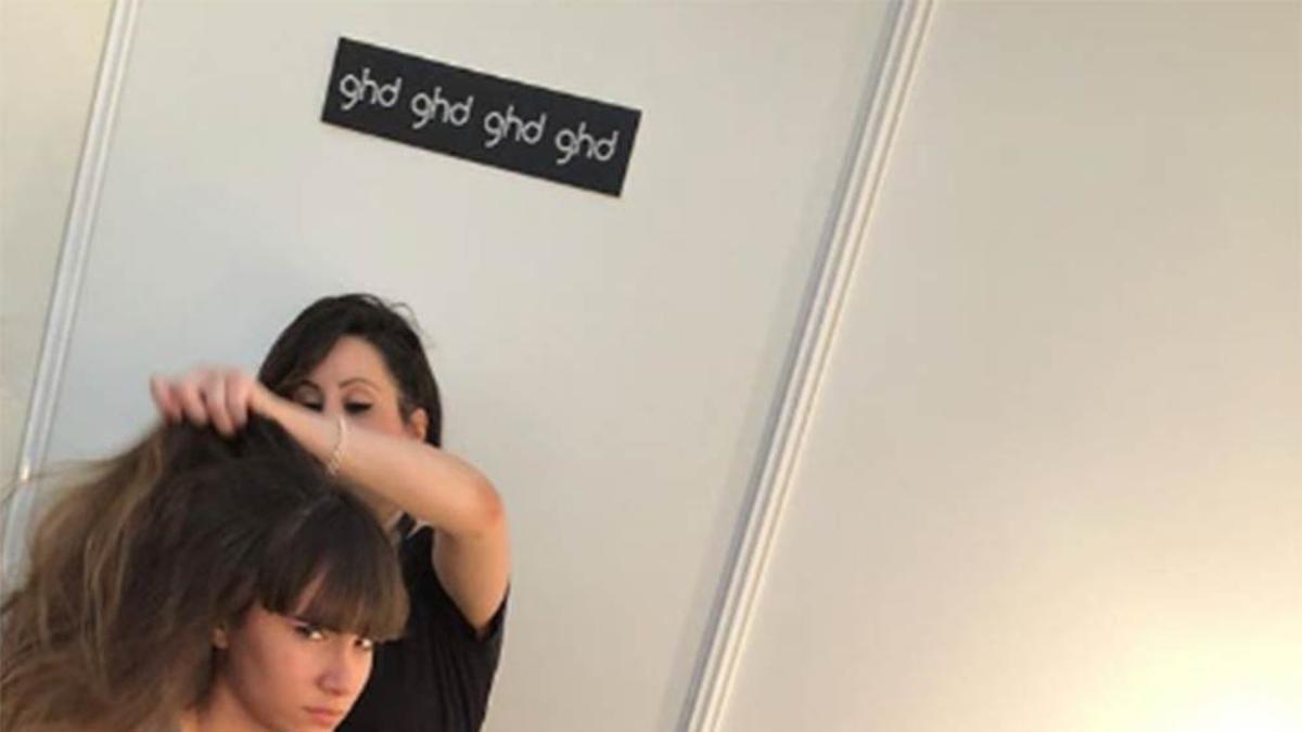 Aitana en el backstage del concierto en Murcia de OT