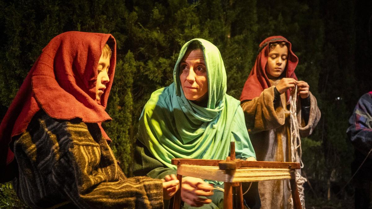 Imatge d'una de les sessions del Pessebre Vivent del Bages del 20 de desembre
