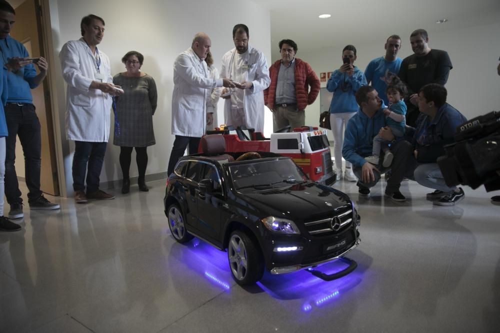 Coches infantiles y ecógrafo en el HUCA