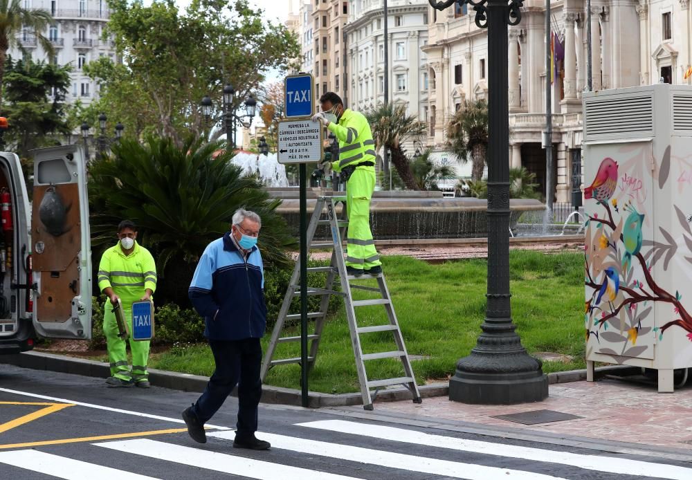 Siguen las obras de la plaza del Ayuntamiento