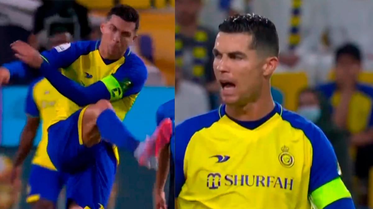 El tremendo enfado de Cristiano Ronaldo que le costó la cartulina amarilla