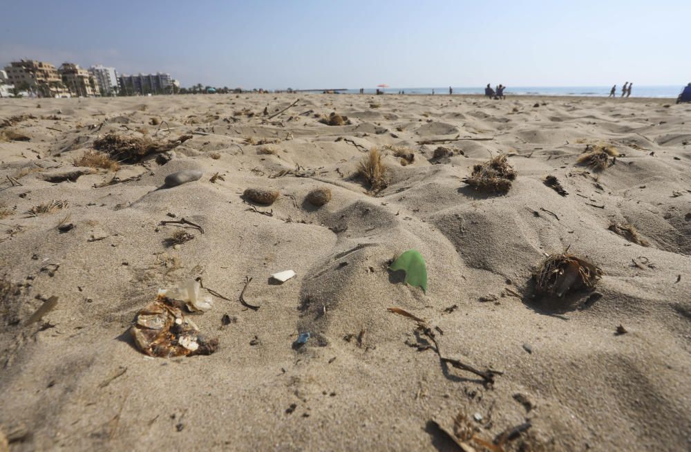 Aumentan las críticas por el estado de la playa del Port de Sagunt