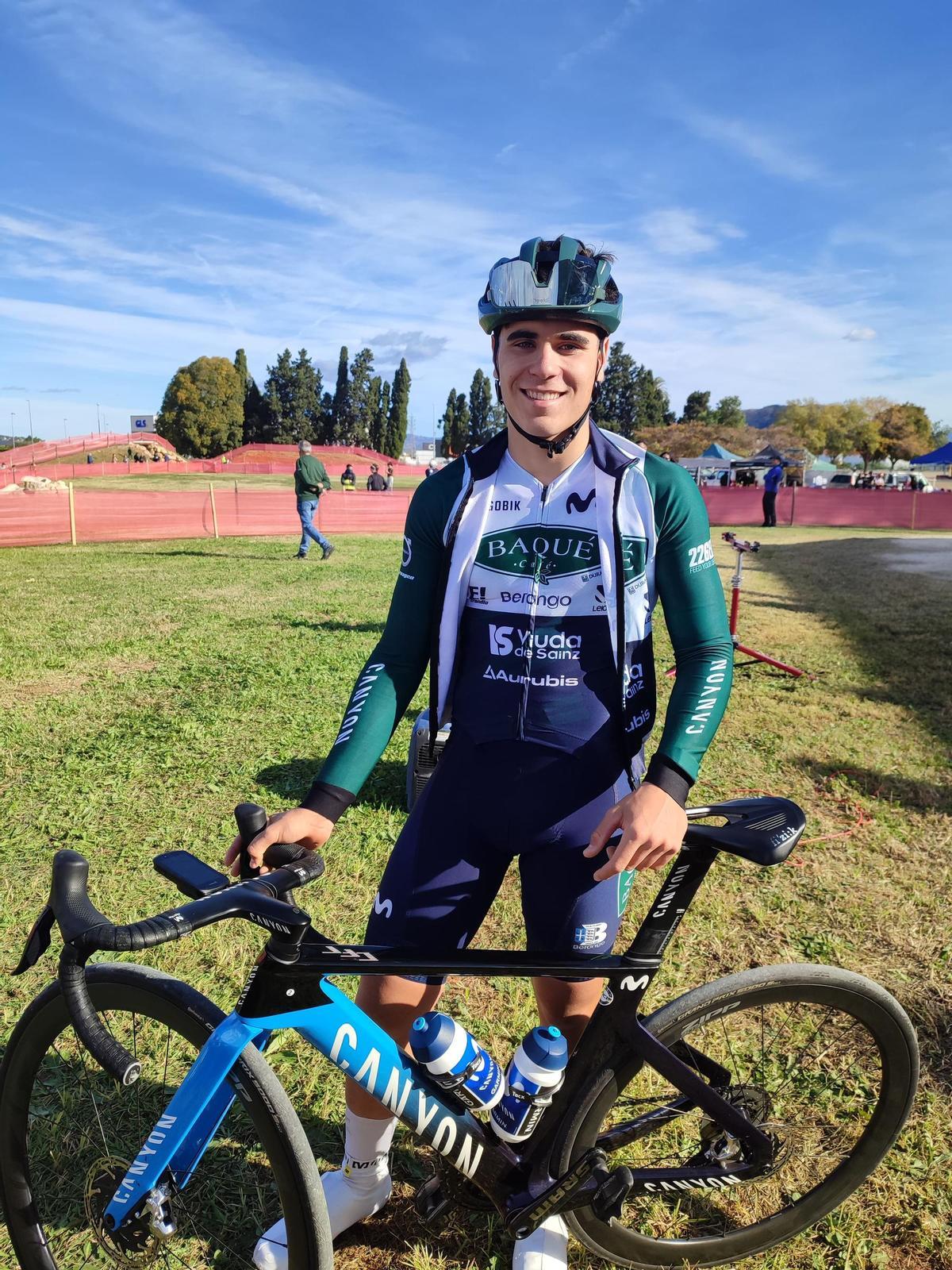 El ciclista canalense Vicent Andrés.