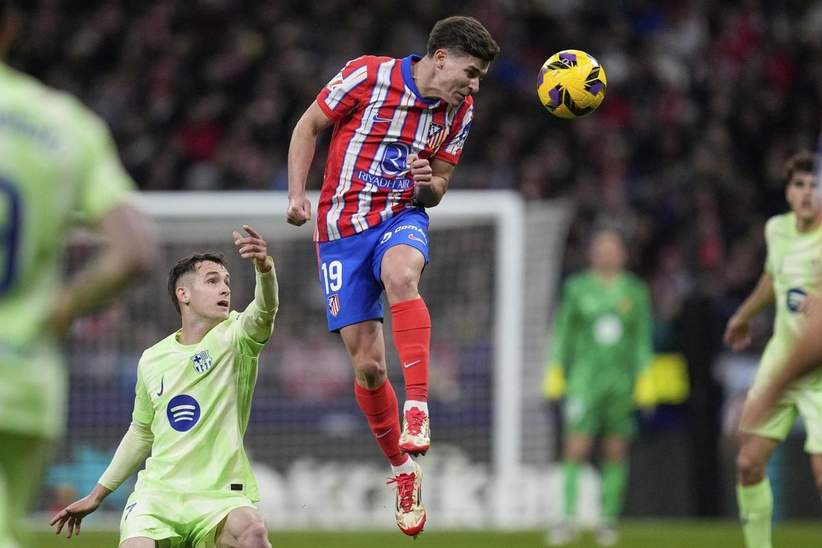 Julián, durante el partido ante el Barça