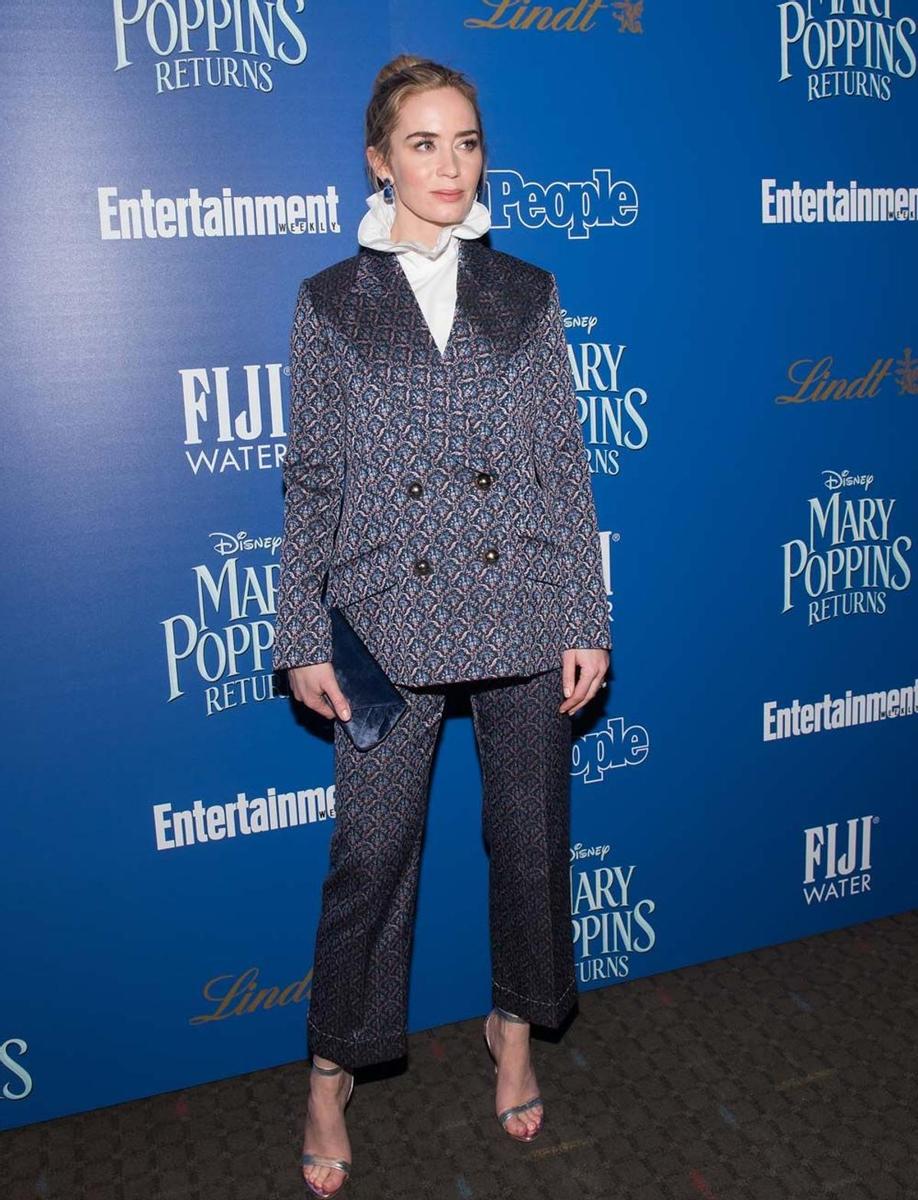 Emily Blunt, en un pase especial de 'Mary Poppins Returns' en Nueva York