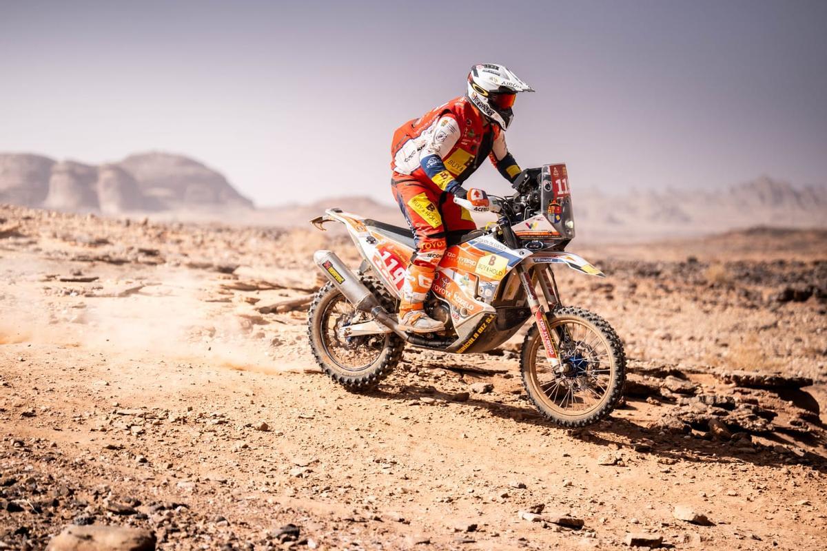 Domínguez, durante una etapa