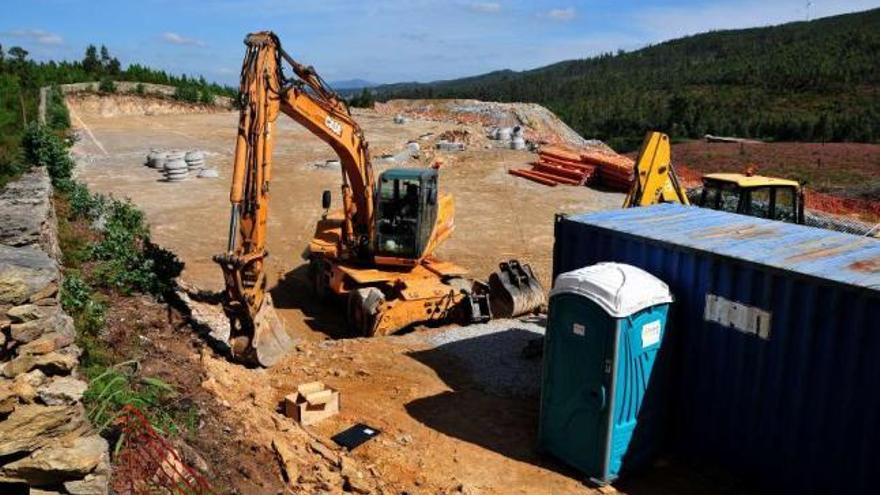 Imagen actual del estado de las obras para construir el nuevo refugio de animales.  // Iñaki Abella