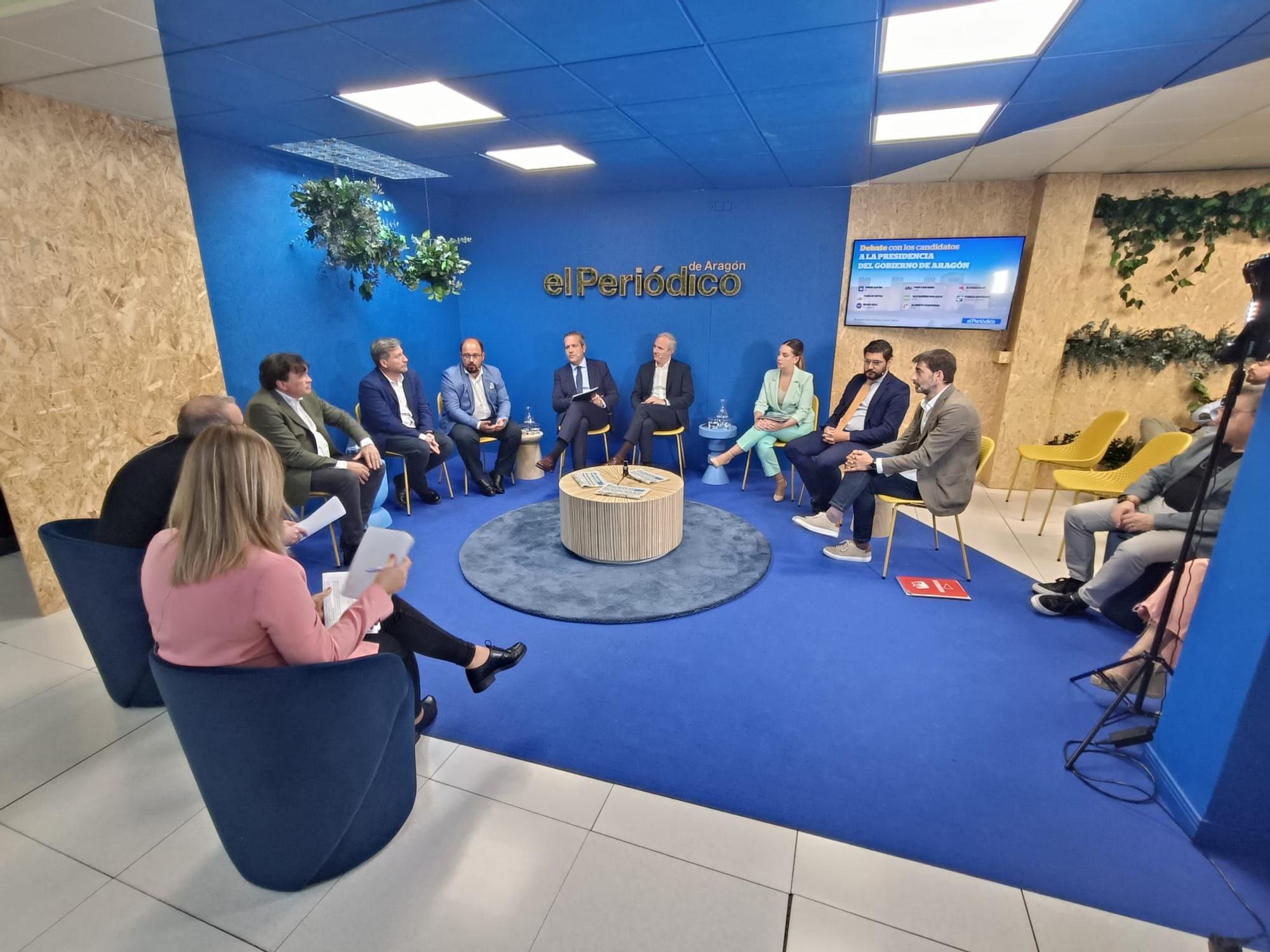 Debate de los candidatos a la presidencia del Gobierno de Aragón organizado por EL PERIÓDICO DE ARAGÓN