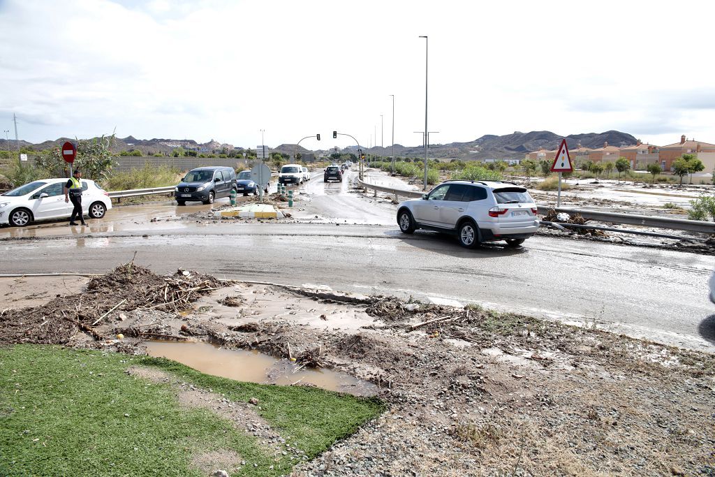 Estas son las imágenes que deja la DANA a su paso por Águilas