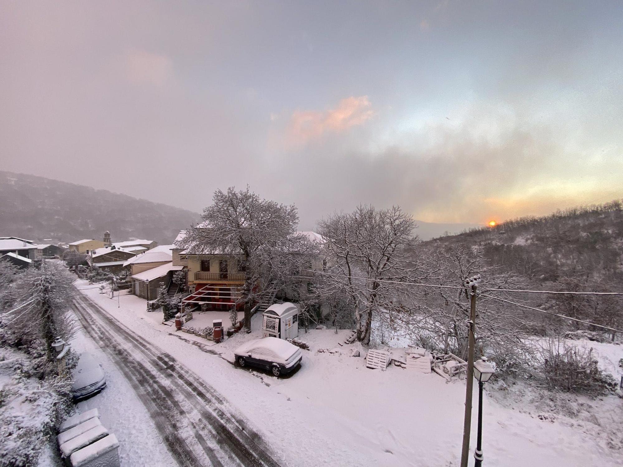 GALERÍA | La nieve deja un paisaje de ensueño en San Martín de Castañeda