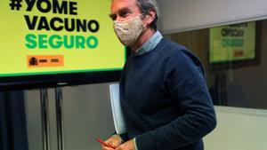 El epidemiólogo Fernando Simón, a su salida de una rueda de prensa.