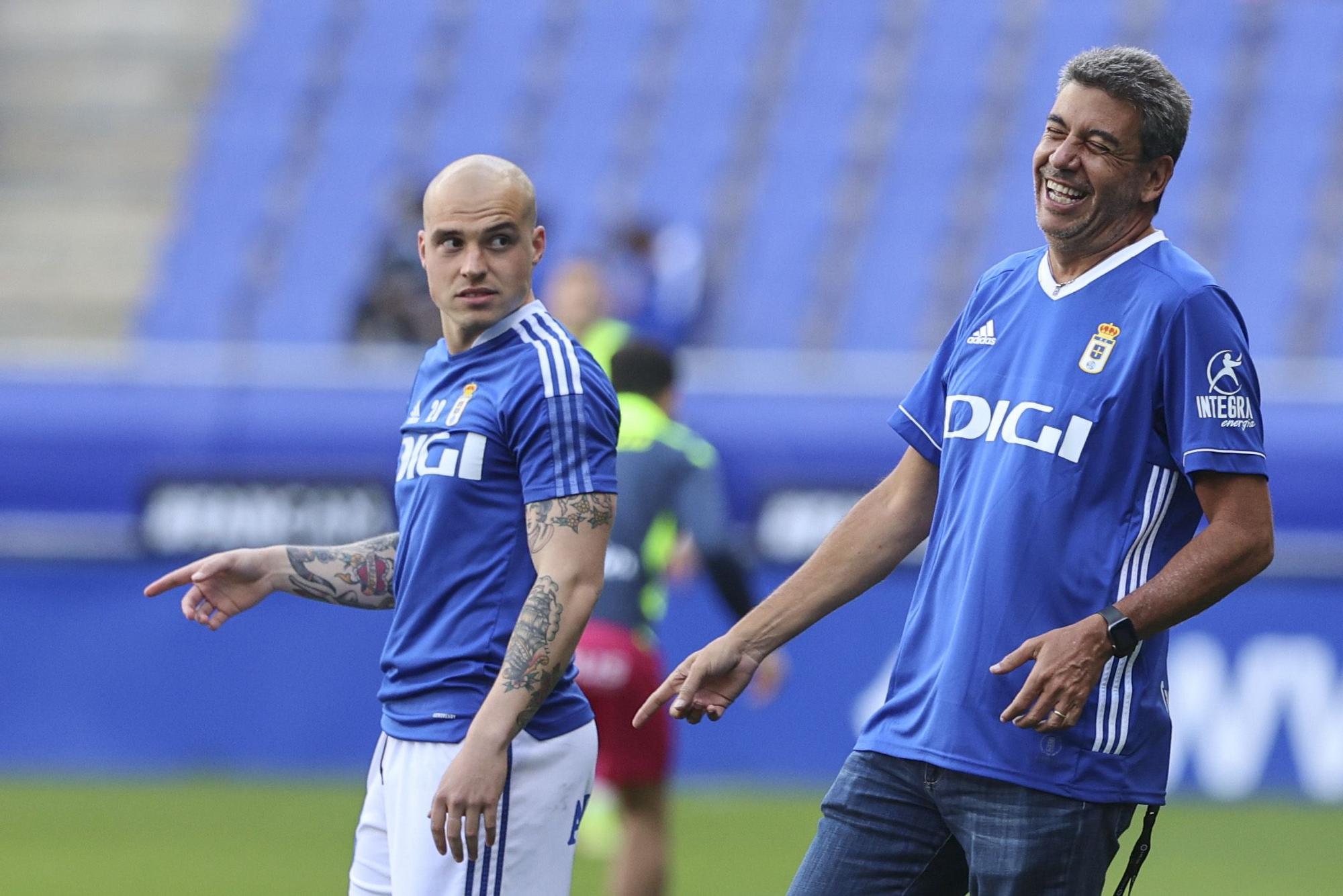 Los mejores momentos del Real Oviedo - Leganés, que ha contado con la presencia de Arturo Elías en el césped