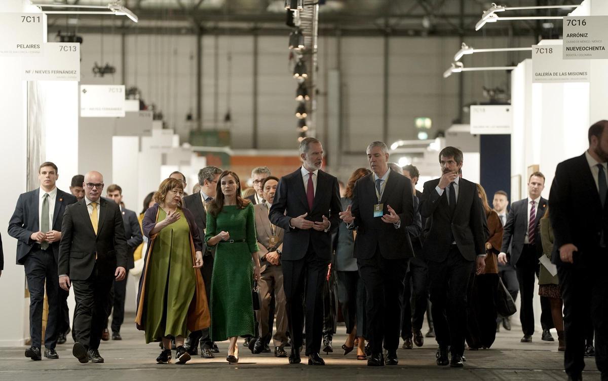 Los reyes Felipe VI y Letizia inauguran la feria ARCO 2026