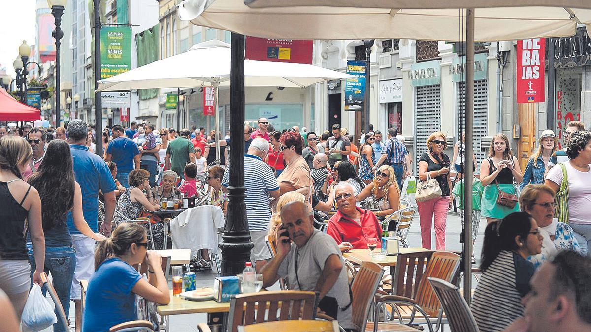 Imagen de la zona comercial de Triana.