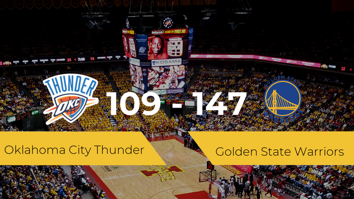 Golden State Warriors se queda con la victoria frente a Oklahoma City Thunder por 109-147