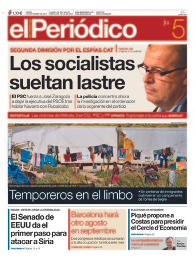 EL PERIÓDICO, 05-09-2013.