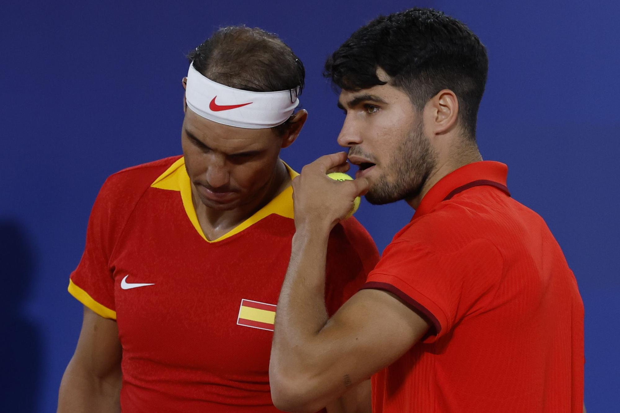 Rafael Nadal y Carlos Alcaraz vs González y Molteni