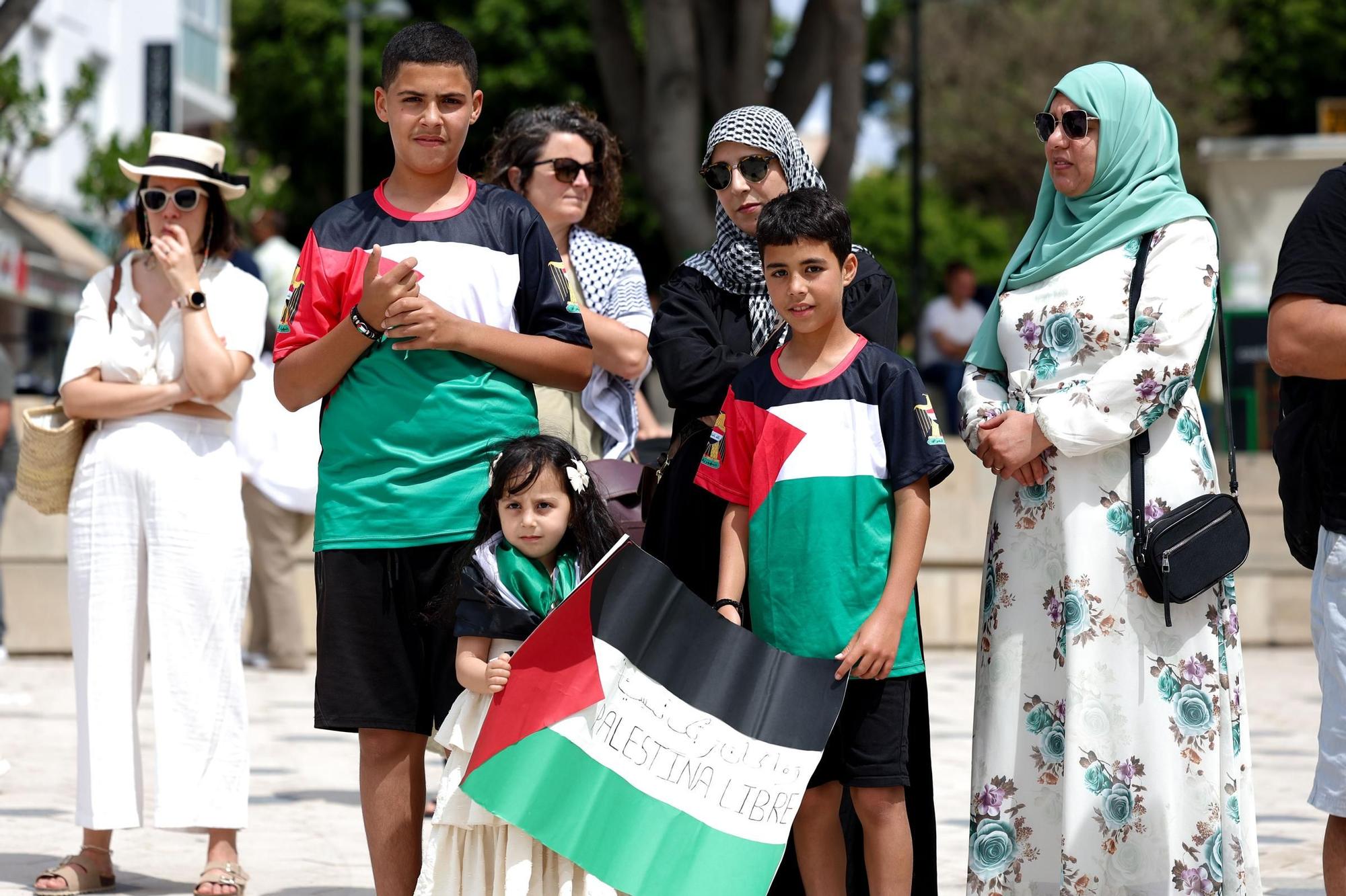 Galería: Concentración por Palestina en ses Figueretes