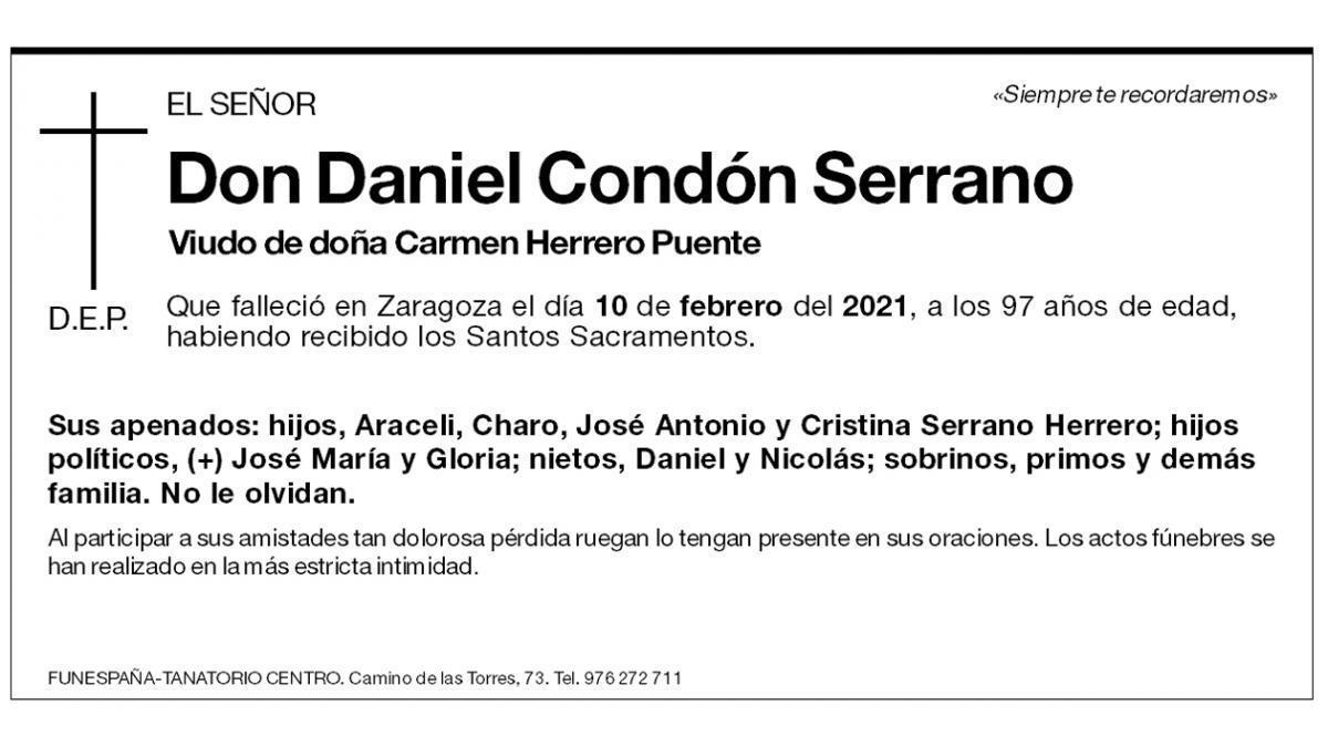 Daniel Condón Serrano